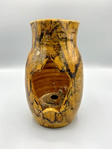 Photophore, antique ceramic pitcher candle holder signed GF? CF ? - Picture 1 of 9