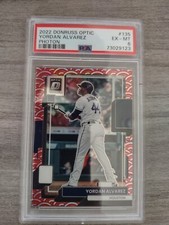 2022 Panini Donruss Optic Yordan Alvarez PHOTON HOLO PSA 6 HOUSTON ASTROS