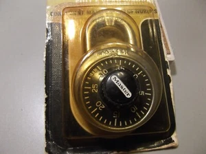 Vintage NOS Master Lock Made in USA Combination Gym Locker Padlock - Picture 1 of 7