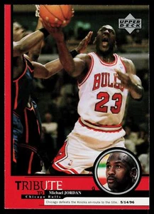 Michael Jordan (Chicago sconfigge i Knicks 14/05/96) 1999 Upper Deck MJ 23 - Foto 1 di 2