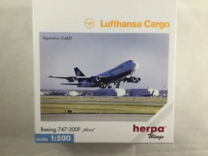 Herpa  516006 1:500 Diecast Airliner Lufthansa Boeing 747-200F - Picture 1 of 1