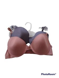 Danskin Intimates Bras 34B set of 2 Rose and gray colors under Wire New