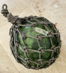 Enchanting Japanese Glass Fishing Buoy – A Piece of Ocean’s Mystique (11.75") - Picture 1 of 2