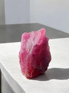 Amazing  Natural Tourmaline Specimen Rough Gemstone From Africa 60g Pink Color - Picture 1 of 7