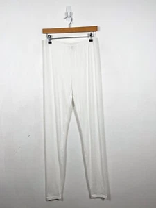 Free People Leggings Size L White Chilled Out Lounge Ribbed Soft Intimately FP - Picture 1 of 10