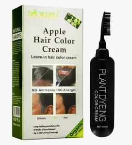 MOKERU BLACK HAIR DYE CREAM 100ML Ammonia Free Instant Hair dye Cream 100% Gray - Picture 1 of 5
