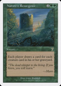 4x Nature's Resurgence - LP - 7th Edition - SPARROW MAGIC mtg - Picture 1 of 1