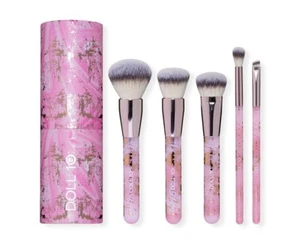 Doll 10 Makeup Brush Set 5 Piece + Holder Limited Edition New - Picture 1 of 4