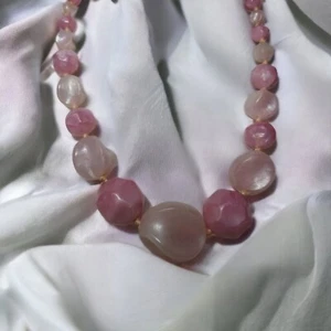 Collar Cuentas Rosas 16"  - Imagen 1 de 6