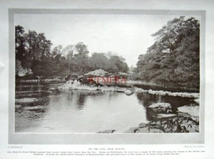 On the WYE, near BUILTH : Original 1924 'Britain Beautiful' Photo Print - Picture 1 of 1