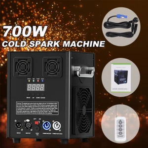 Máquina de fuegos artificiales Cold Spark grande 700 W DMX escenario 6,6-9,8 pies DJ evento fiesta - Imagen 1 de 11