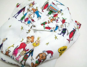 Juego de pijama Pottery Barn Kids Dr. Seuss The Grinch Navidad vacaciones franela 3T - Imagen 1 de 4