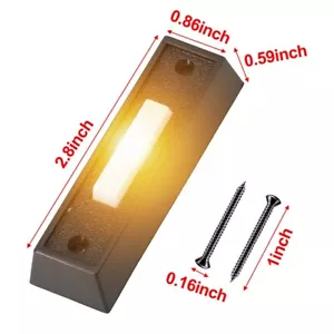 Wired Door Bell Push Button with LED Chime Enhance Security and Convenience - Picture 1 of 12
