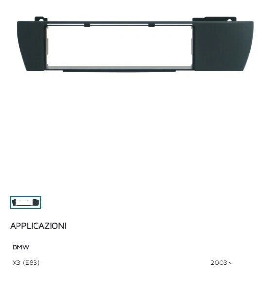 MASCHERINA ADATTATORE AUTORADIO BMW X3 DAL 2003 E83 - Immagine 1 di 1