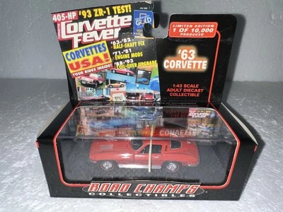 Road Champs, масштаб 1:43, 1963 Chevrolet Corvette, товар No 68600 - Изображение 1 из 4