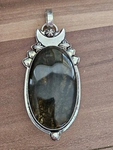Large Chocolate Jasper Pendant 925 - Picture 1 of 8