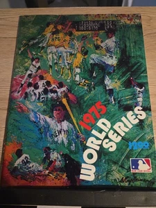 1975~MLB- World Series Program Magazine- Cincinnati Reds vs Boston Red Sox - Picture 1 of 10