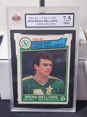83-84 O-Pee-Chee Brian Bellows Rookie Highlights KSA 7.5 💥💥💥 North Stars  - Image 1 of 2