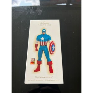 Hallmark Captain America 70 Years Marvel Comics Keepsake Ornament 2009 New - Picture 1 of 3