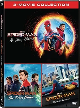 New Spider-Man Triple Feature: Homecoming, Far from Home & No Way Home (DVD) Foto 1 de 1