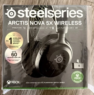 SteelSeries Arctis Nova 5X Wireless Gaming Headset Black - Image 1 of 4