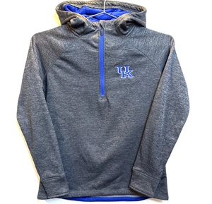 Kentucky UK Wildcats Hoodie Damen XL grau Stadium Leichtathletik Half Zip Pullover - Bild 1 von 3