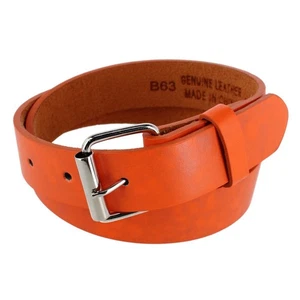 CTM Kids' Solid Bold Color Belt with Roller Buckle - Picture 1 of 11
