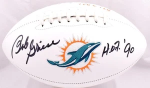 Bob Griese Autographed Miami Dolphins Logo Football w/HOF - Beckett W Hologram - Picture 1 of 12