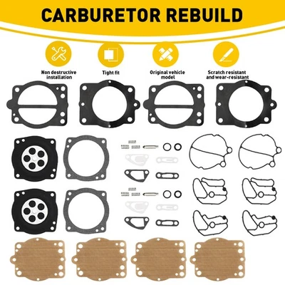For Polaris Freedom Genesis Octane Pro Virage 2Set Carburetor Repair Rebuild Kit - Imagem 1 de 4