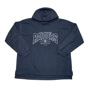 Vintage 90's LOS ANGELES RAIDERS Black Hoodie Sweatshirt 1994 Size Adult Medium - Picture 1 of 6
