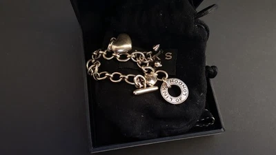 LADIES STERLING SILVER 925 LINKS OF LONDON CHARM BRACELET + CHARMS 26.6g - Image 1 of 4