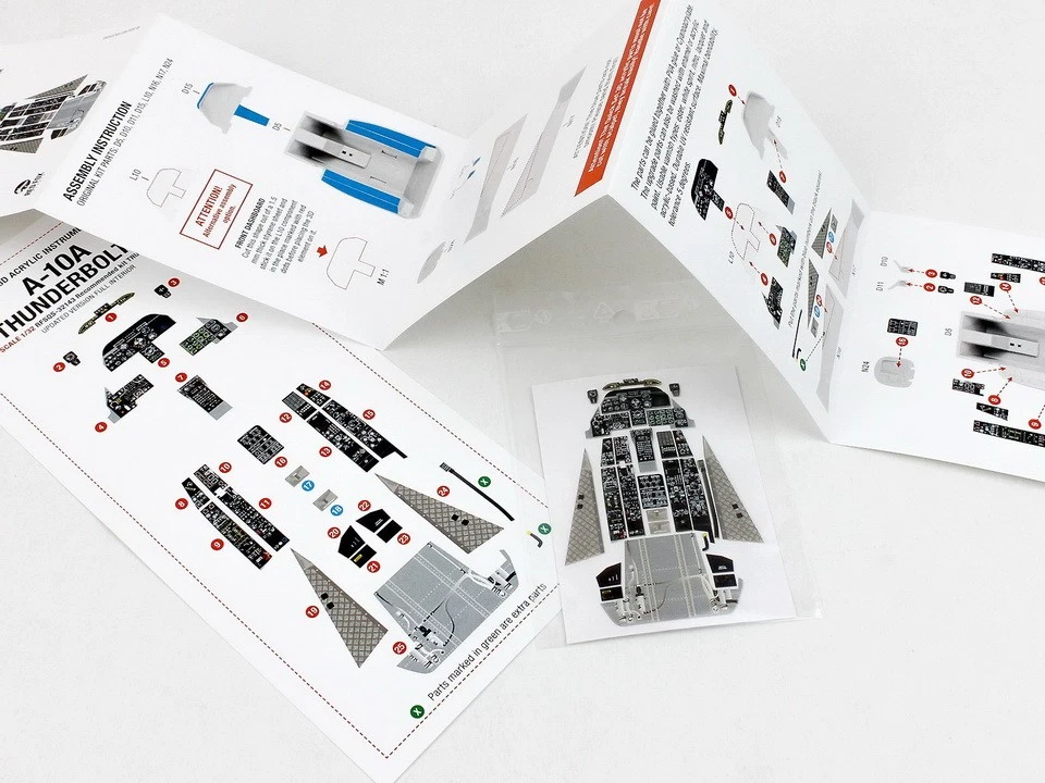 Panel interior completo actualizado 1/32 A-10A Thunderbolt II para kits de trompetista Foto 1 de 1