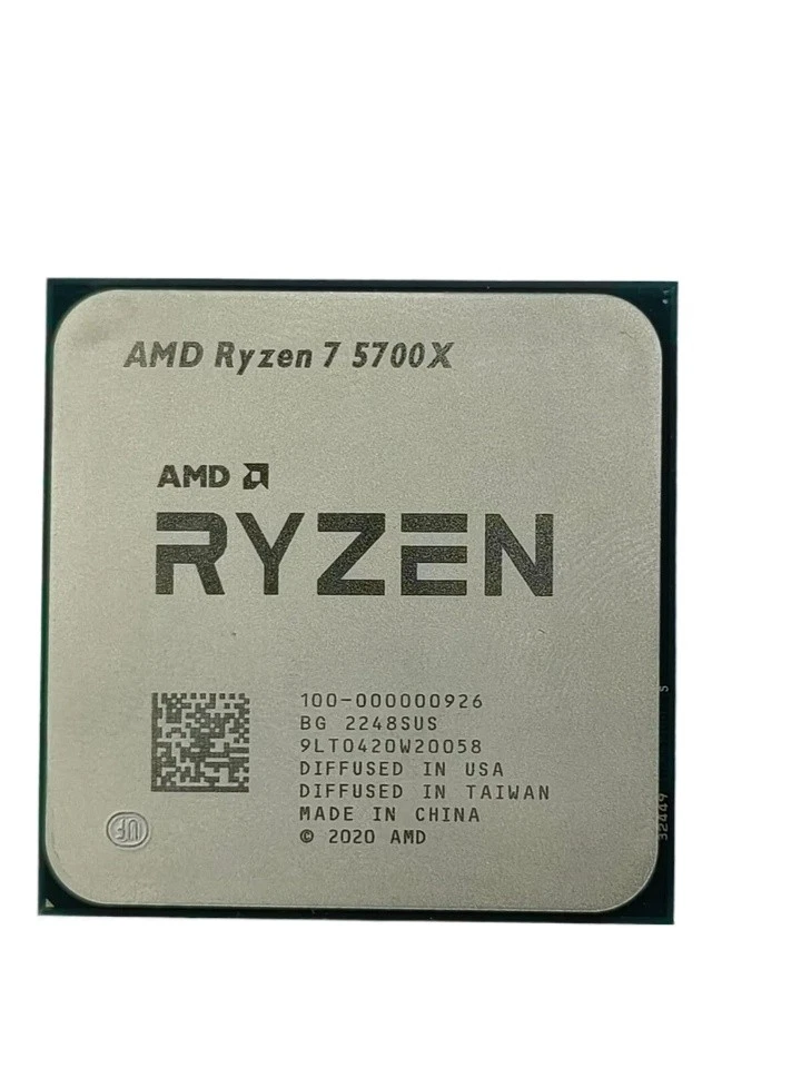 AMD Ryzen 7 5700X R7-5700X 8-Core 16Thr 3.4GHz 65W Socket AM4 Support B450 A320 - Image 1 of 1