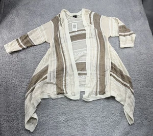 Torrid Pullover Pointelle Cardigan Strickpullover Damen 1X hellbraun **BESCHREIBUNG LESEN** - Bild 1 von 9