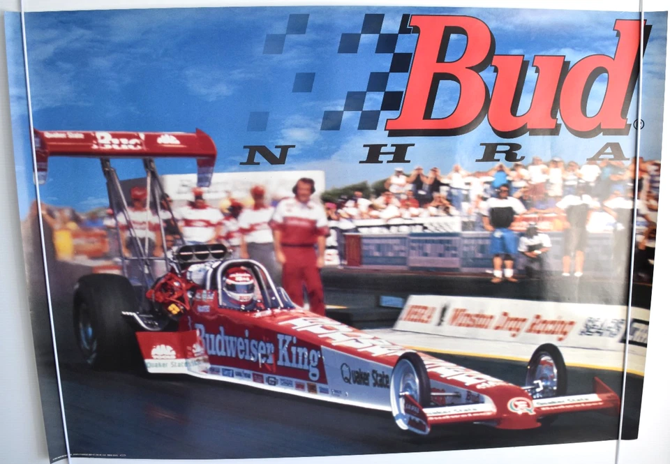 1994 Budweiser NHRA Кенни Бернстайн плакат перетащить автомобиль плакат 28 «x 20» - Изображение 1 из 1