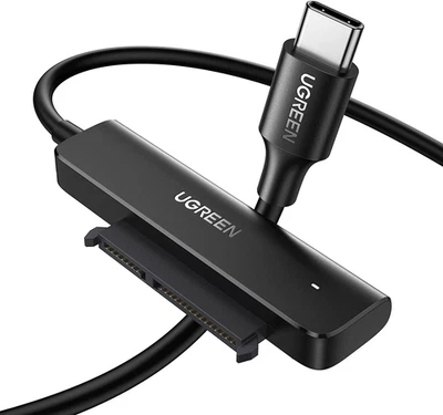 Cable Adaptador UGREEN SATA a USB C, Lector de Disco Duro para Disco HDD 2.5, UAS Foto 1 de 4