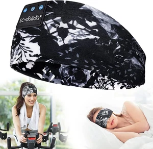 Sleep Headphones Bluetooth 5.4, Headband Earphones Wireless, Sleep Mask for Slee - Picture 1 of 12