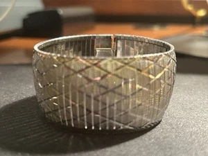 MAGNIFICENT DESIGNER CREATED STERLING SILVER BRACELET - 7.5" - Picture 1 of 6