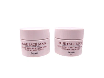LOT OF 2 FRESH Rose Face Mask .5oz each Sealed - Image 1 of 4