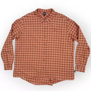 Camisa de franela Patagonia para mujer XL de gran tamaño marrón a cuadros manga larga abotonada - Imagen 1 de 10