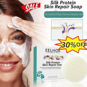 SkinFerm Collagen Milk Whitening Soap Bar Silk Protein Skin Repair Moisturizing