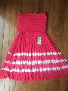 NWOT INC International Concepts Convertable Dress/ Skirt Pink Tye Dye Petite - Picture 1 of 4