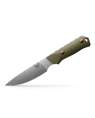 Benchmade Raghorn Fixed Blade OD Green G10 Satin 4" Drop Point Knife 15600-01 - Image 1 of 4