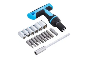 Blue Spot Tools Set di punte per cacciavite a cricchetto 18 pezzi e presa 1/4"D in valigetta - Foto 1 di 9