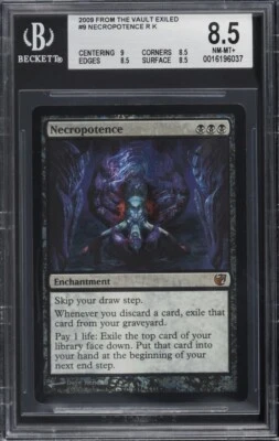 1x Mtg Foil ​​​​Necropotence From the Vault: Exiled NM Rare Magic Bgs 8.5 - Image 1 of 2