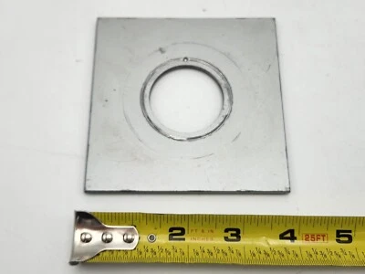 Calumet 105822 4x4 39.3mm Hole Lens Board for Graflex View I & II 4x5 Camera - Image 1 of 4