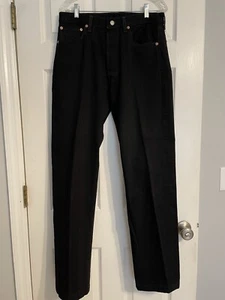 Levis 501 Mens 34x34 Black Original Fit Straight Leg Button Fly Jeans NEW - Picture 1 of 15