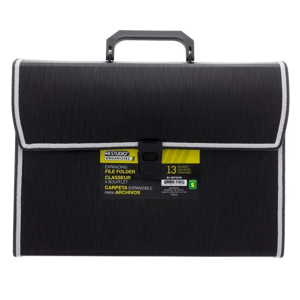 Studio Plastic Portable Expanding File Portfolio FREE SHIPPING - Image 1 of 2