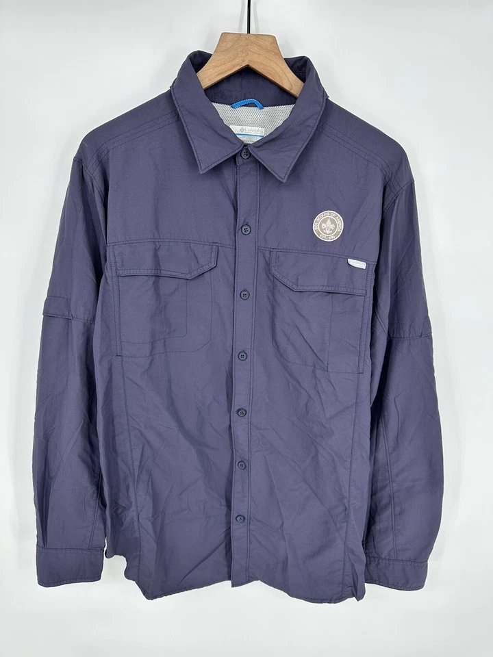 Columbia Boy Scouts of America Men’s Shirt Vented Shirt Polyester Size Large - Image 1 of 4
