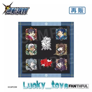 8Pcs/set Official Phoenix Wright Metal Badge Pins Brooch Collection - Picture 1 of 5